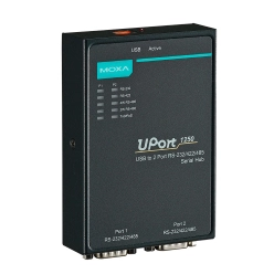 2ポート RS-232／422／485 USB to シリアルコンバータ UPort 1250／1250Iシリーズ