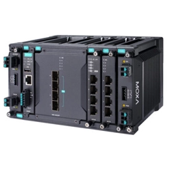 【Moxa】MDS-G4012-L3-4XGSシリーズ - 8GbE+4×10GbEポート レイヤ3 フルギガビットモジュラー型マネージドイーサネットスイッチ