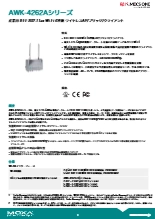 Moxa-IEEE 802.11ax Wi-Fi 6準拠 ワイヤレスAP/ブリッジ/クライアント AWK-4262Aシリーズデータシート