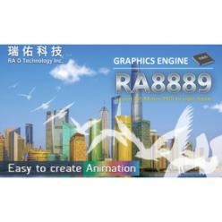 高解像度LCD液晶向けグラフィックスコントローラ RA8889