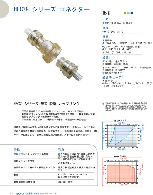 HFC39シリーズ（無菌脱離ジョイント）カタログ