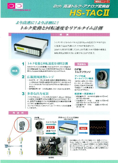 2ch高速トルク-アナログ変換器 HS-TAC II