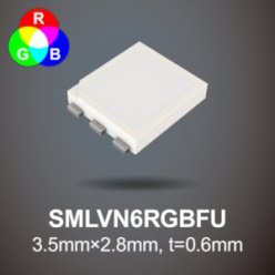 ローム社製 車載インテリア向けRGBチップLED SMLVN6RGBFU