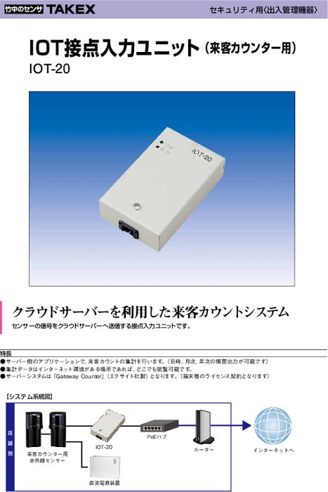 IOT接点入力ユニット　IOT-20