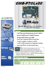第11世代 (Tiger Lake UP3)  Pico-ITX 産業用マザーボード GMB-PTGLシリーズ(100)ds_gmbptglx00_v1.0_en