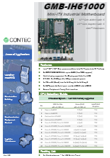 第12、13世代 Core CPU Mini-ITXサイズ 産業用マザーボード GMB-IH61000(100)_ds_gmbih61000_en