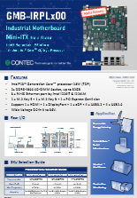 産業用マザーボード - Mini-ITX 13th Gen Core processors (Raptor Lake-P) _GMB-IRPL_ds_gmborplx00_en(091)