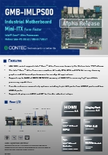 産業用マザーボード - Mini-ITX / Intel Core Ultra Processors (Meteor lake-PS) _GMB-IMLPS00_data_sheet(250926)