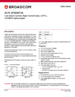 高ゲイン100kBdフォトカプラ ACPL-K70A／K73A