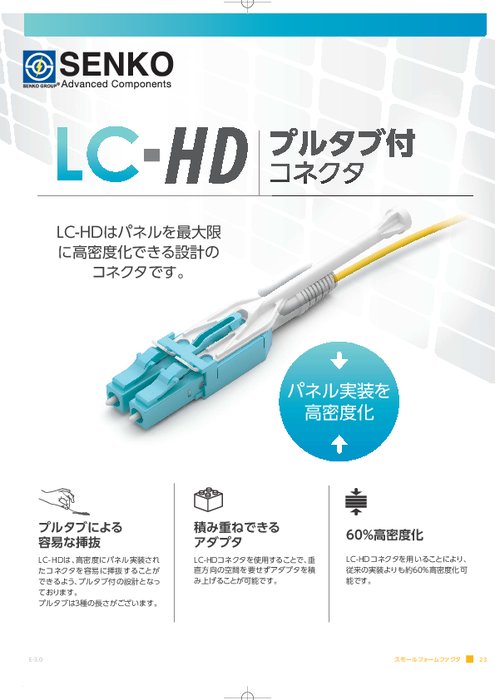 LC-HDプルタブ付きコネクタ