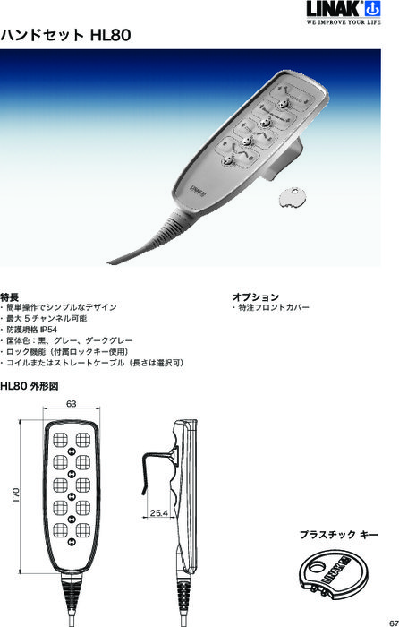 ハンドセット HL80