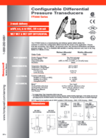 ハネウェル社製 半導体トランスデューサ FP2000(差圧)