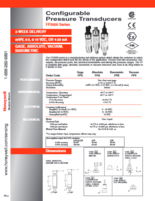 ハネウェル社製 半導体圧力トランスデューサ FP2000(ゲージ圧・絶対圧)