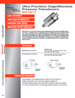 ハネウェル社製 圧力トランスデューサ(重工業向け)スーパーTJEシリーズ