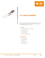 TE Connectivity社製 1軸加速度センサ専用コネクタケーブル 311 Cable Assy