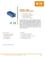 TE Connectivity社製 加速度センサ In-Line AMP & Signal Conditioners Model.140A