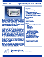 Paroscientific社製 水晶振動式圧力標準器 765シリーズ