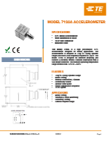 TE Connectivity社製 加速度センサ7120Aシリーズ