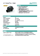 超音波式 流量センサ(吸気用)