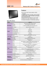 小型・薄型・軽量の10型ワイド医療用パネルPC『WMP-105』