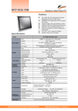 完全防水防塵-第7世代Core-i5版高性能19型パネルPC『WTP-9E66-19W』広範囲温度版