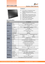 完全防水防塵-第7世代Core-i5版21.5型パネルPC『WTP-9E66-22W』広範囲温度版