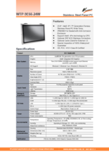 完全防水防塵-第7世代Core-i5版高性能24型パネルPC『WTP-9E66-24W』広範囲温度版