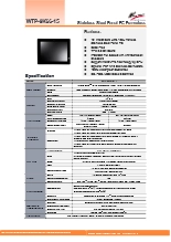 IP66完全防塵防水対応ステンレス筐体Intel- Ultra5搭載版ファンレス15型タッチパネルPC『WTP-9K66-15』