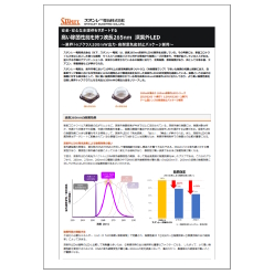 技術資料 高い除菌性能を持つ波長265nm 深紫外LED