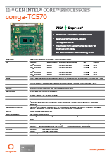 COM Express Compact Type 6: conga-TC570 データシート