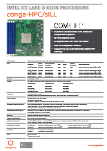 COM-HPC Server Size D: conga-HPC/sILL データシート