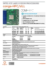 COM-HPC Server Size D: conga-HPC/sILL データシート
