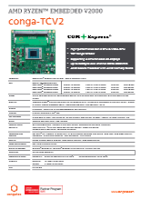 COM Express Compact Type 6: conga-TCV2 データシート