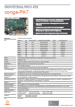 Pico-ITX: conga-PA7 データシート