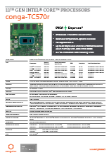 COM Express compact Type 6 (堅牢版): conga-TC570r データシート