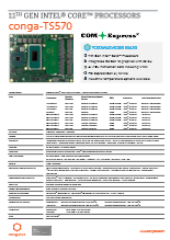 COM Express Basic Type 6: conga-TS570 データシート