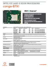 COM Express Basic Type 7: conga-B7Xl データシート