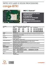 COM Express Basic Type 7: conga-B7Xl データシート