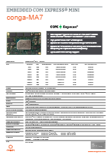 COM Express Mini Type 10: conga-MA7 データシート