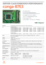 COM Express Basic Type 7: conga-B7E3 データシート