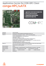 COM-HPC Client用Micro-ATX キャリアボード conga-HPC/uATX データシート