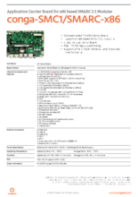 SMARC用3.5インチ キャリアボード conga-SMC1/SMARC-x86 データシート