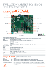 COM Express Type 7 評価ボード conga-X7EVAL データシート