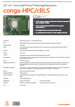 COM-HPC Client Size C: conga-HPC/cRLS データシート