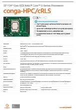 COM-HPC Client Size C: conga-HPC/cRLS データシート