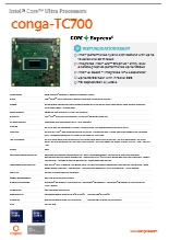 COM Express compact Type 6: conga-TC700 データシート