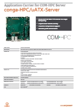 COM-HPC Server用Micro-ATX キャリアボード: conga-HPC/uATX-Server データシート