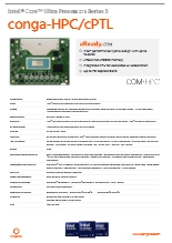 COM-HPC Client Size A: conga-HPC/cPTL データシート