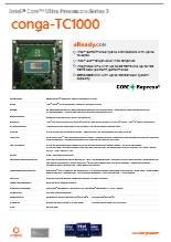 COM Express Type 6 compact: conga-TC1000 データシート