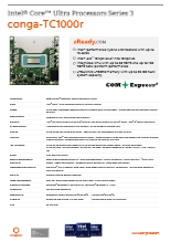 COM Express Type 6 compact 堅牢版: conga-TC1000r データシート